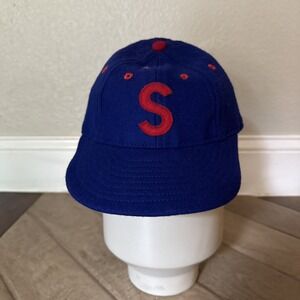 Ebbets Field Flannels SF Seals 1949 PCL Baseball Hat Size 7 1/8 Wool